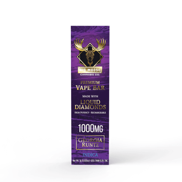 Big Moose 1000mg - Georgia Runtz - Diamond Infused Vape Bar