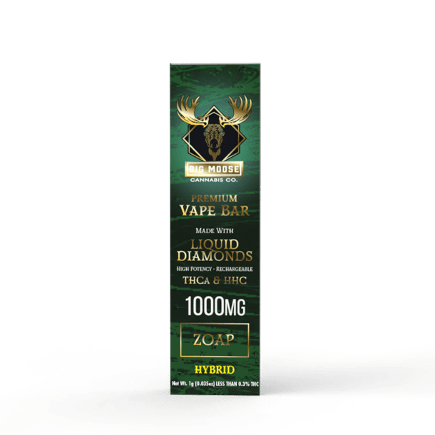 Big Moose 1000mg - Zoap - Diamond Infused Vape Bar