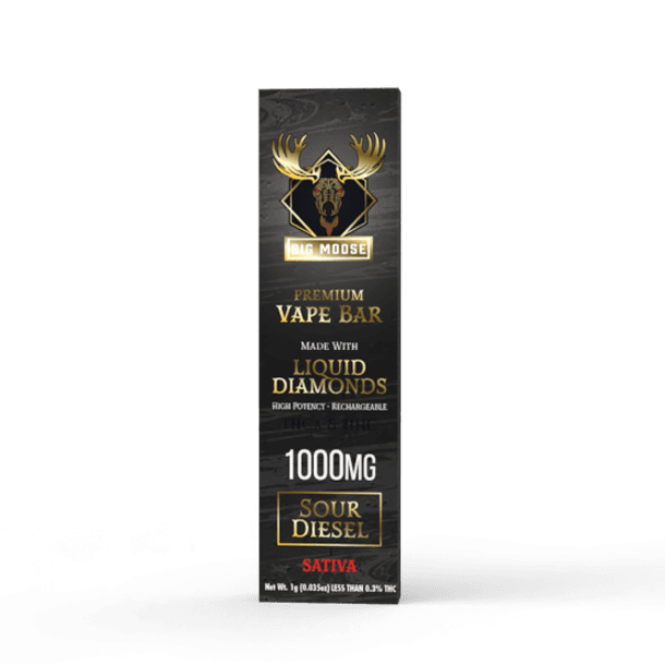 Big Moose 1000mg - Sour Diesel - Diamond Infused Vape Bar